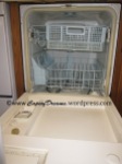 Inside of old dishwasher